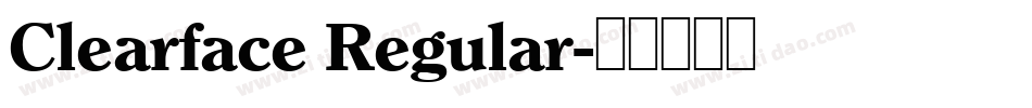 Clearface Regular字体转换
